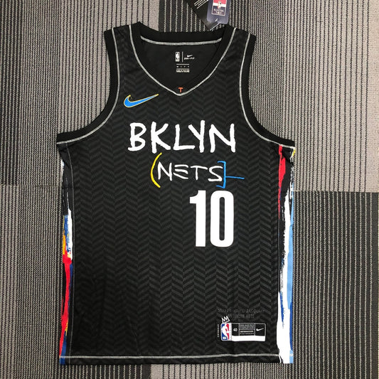 Brooklyn Nets City Edition Graffiti Black #10 SIMMONS NBA Season Jerseys 2021