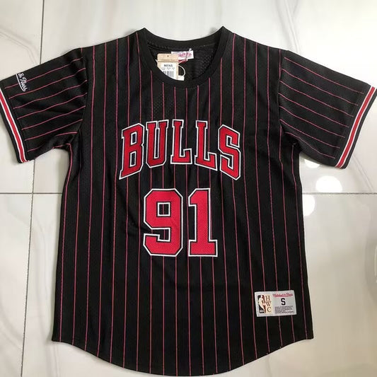 Chicago Bulls Black #91 BULLS NBA Jerseys
