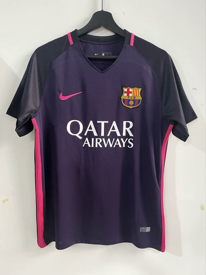 Retro Barcelona Away Fans Football Jersey 2016 2017