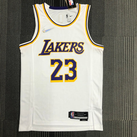 Los Angeles Lakers 75 Year White #23 JAMES NBA Season Jerseys 2022
