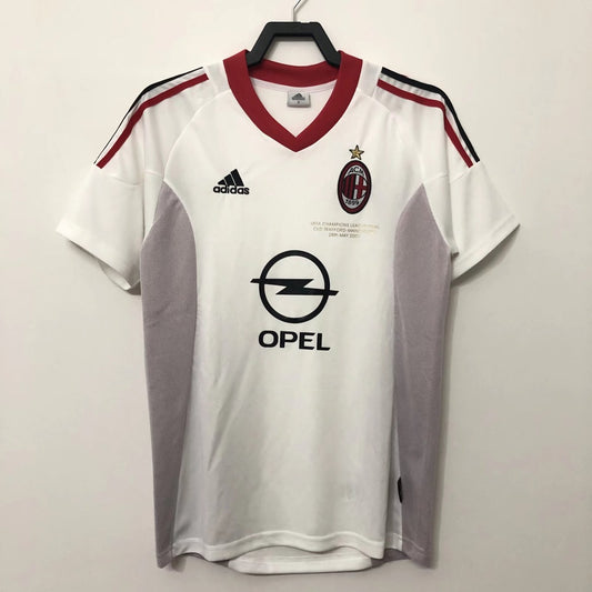 Retro AC White Away Football Jersey 2002/2003