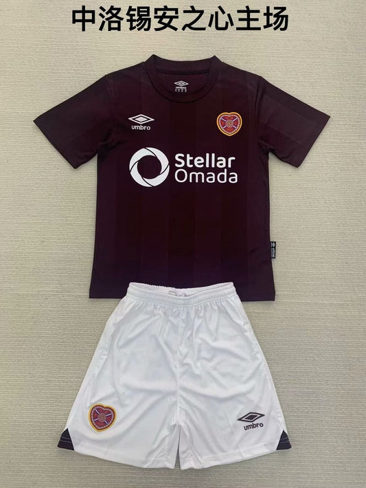 Heart Of Midlothian Home Kids Football Jersey 2024/2025