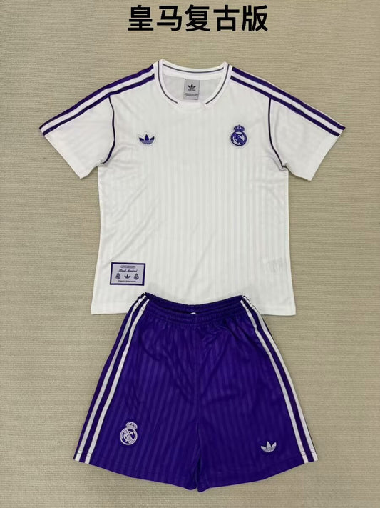 Retro Real Madrid Special Edition Kids Football Jersey 2025/2026 (Kids And Man Kits )