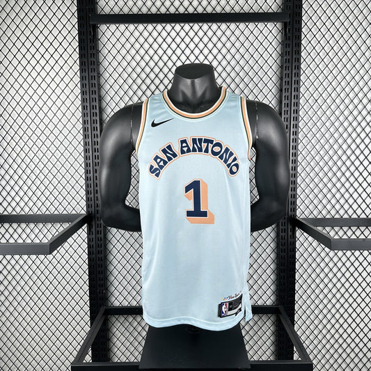 San Antonio Spurs City Edition #1 WEMBANYAMA NBA Jerseys 2025