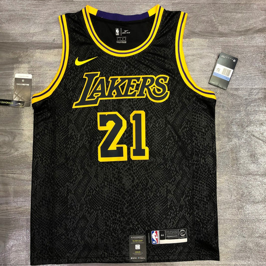 Los Angeles Lakers Black Mamba Great Snake Edition #21 SMITH NBA Season Jerseys