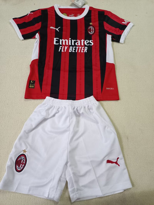 AC Milan Home Kids Football Jersey 2024/2025