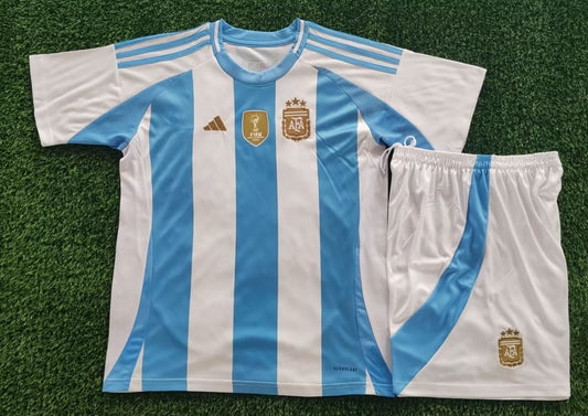Argentina Home Kids 2024/2025 （With Gold Patch）