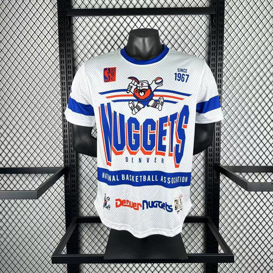 Retro Denver Nuggets White NBA Season Jerseys 2026