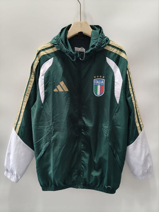 Italy Windbreaker Green Football Jersey 2026/2027