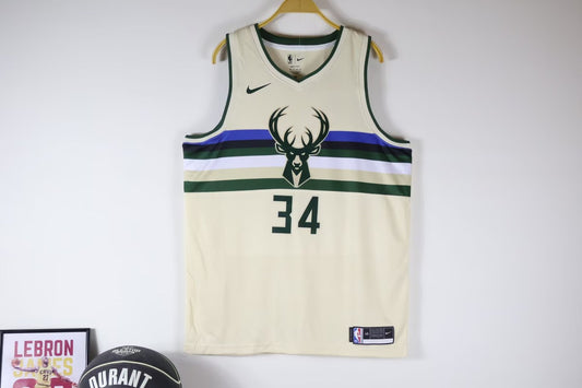 Milwaukee Bucks White #34 ANTETOKOUNMPO NBA Jerseys 2025/2026
