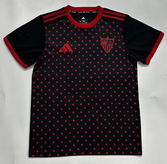 Sevilla Black Training Fans Football Jersey 2025/2026