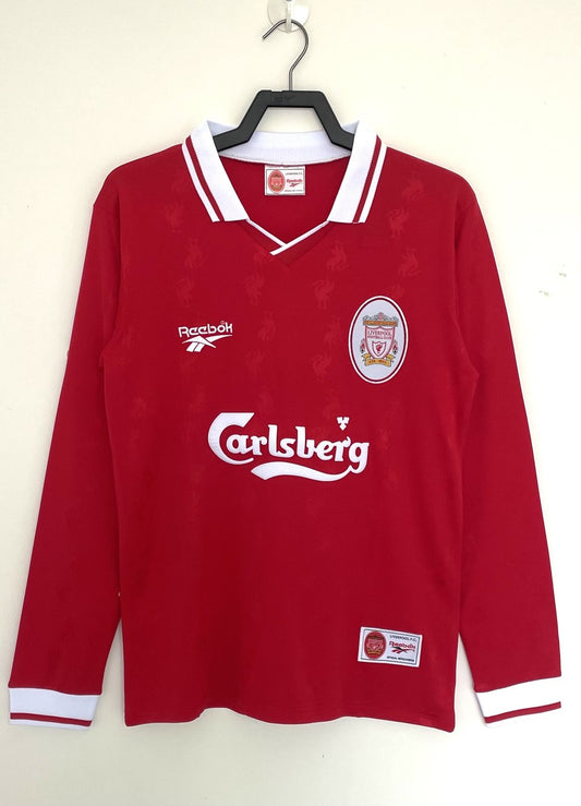 Retro Liverpool Long Home Football Jersey 1996/1997
