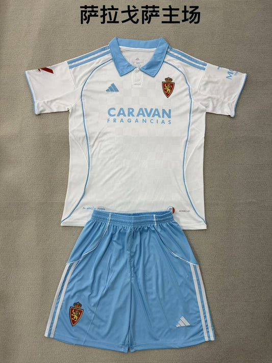 Real Zaragoza Home (Kids And Men ) Football Jersey 2025/2026