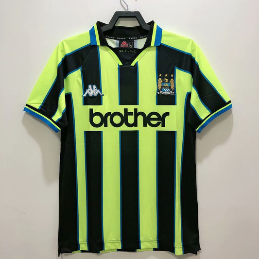 Retro Manchester City Away Football Jersey 1998/1999