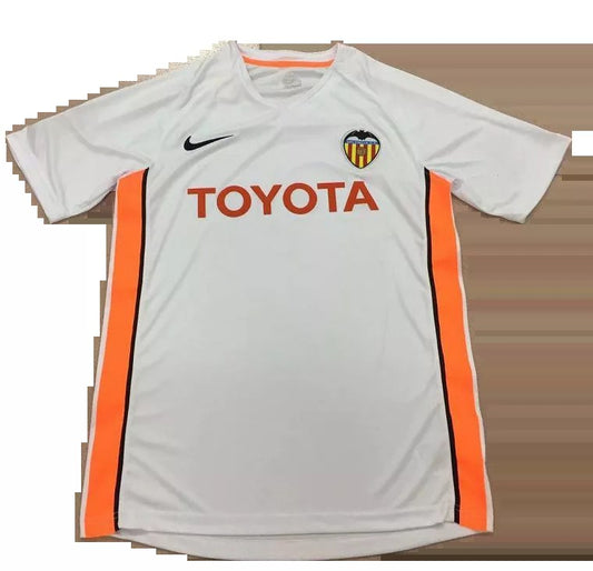 Retro Valencia Home White Football Jersey 2006
