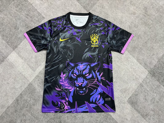 Brazil Special Edition Fans Black Purple Football Jersey 2026/2027