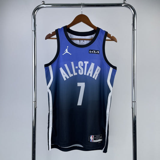 ALL-STAR Blue #7 BROWN NBA Jerseys 2023