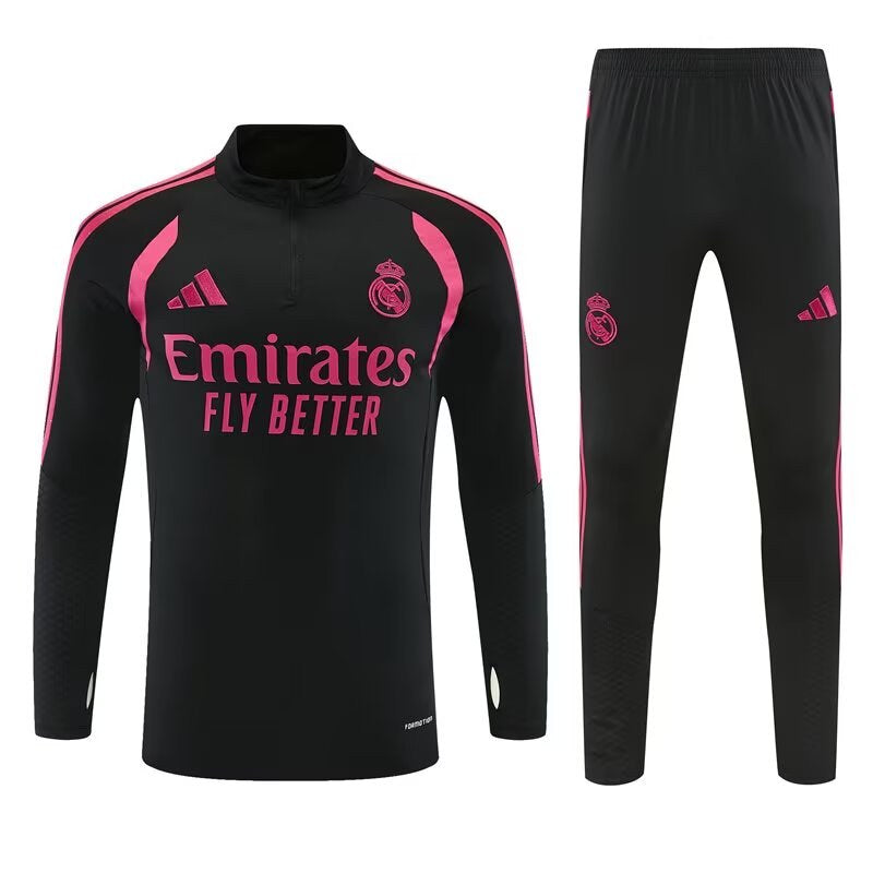 Real Madrid Training Tracksuit Black (Kids And Man 10-2XL) 2026/2027