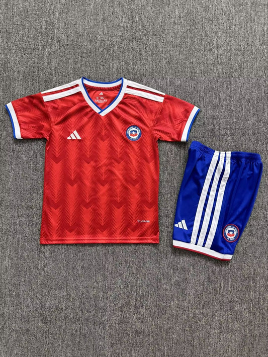Chile Home Kids Fans Football Jersey 2026/2027