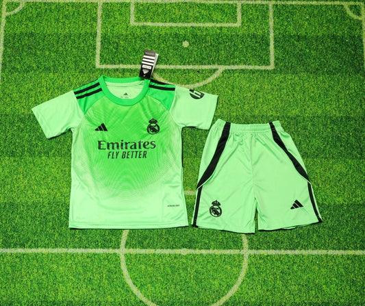 Real Madrid Goalkeeper Kids Football Jersey 2025/2026