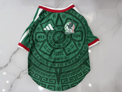 Mexico Home Dog Pet Player Football Jersey 2026/2027
