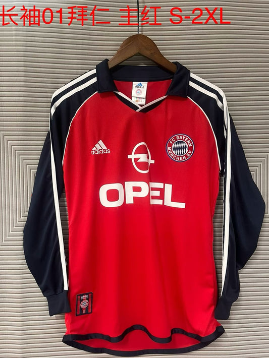 Retro Bayern Munich Long Home Football Jersey 2000/2001