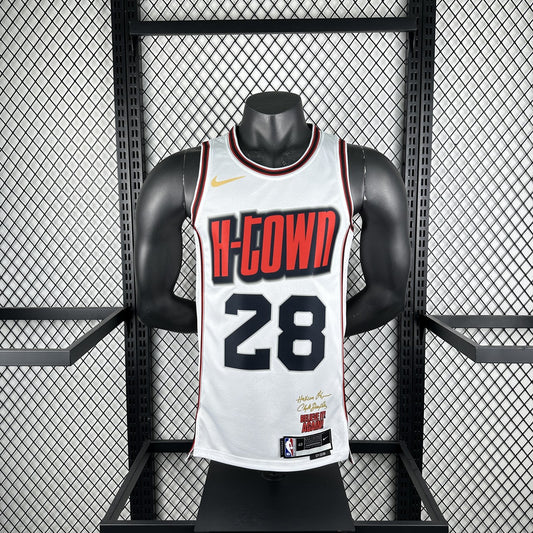 Houston Rockets City Edition White #28 SENGUN NBA Season Jerseys 2025