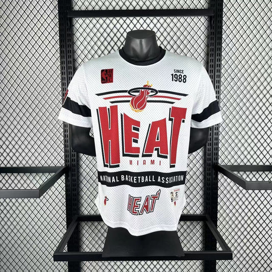 Retro Miami Heat White NBA Season Jerseys 2026