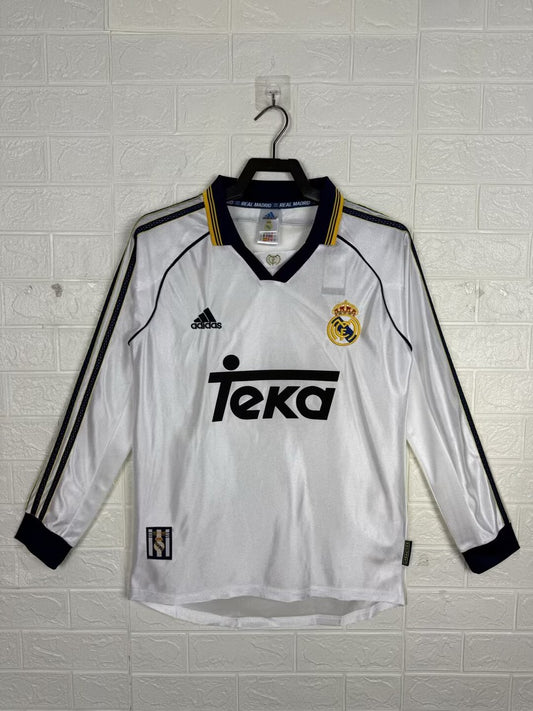 Retro Real Madrid Home Long Football Jersey 1999/2000