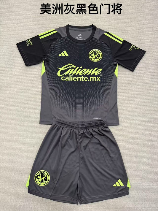 Club America Goalkeeper Black Kids Football Jersey 2025/2026