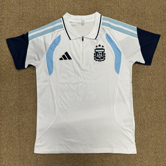 Argentina POLO T-shirt White Football Jersey 2026/2027