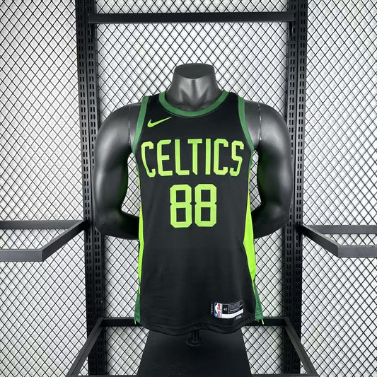 Boston Celtics City Edition #88 QUETA NBA Jerseys 2025