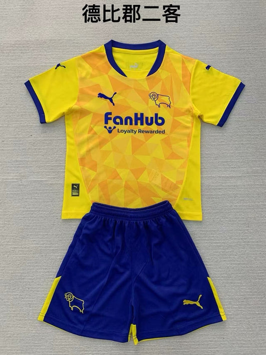 Derby County Third Away Kids Football Jersey 2024/2025