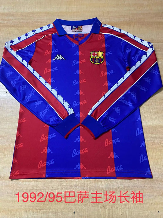 Retro Barcelona Home Long Football Jersey 1992/1995