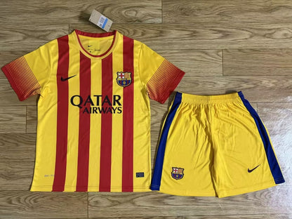 Retro Barcelona Kits Suit Away Yellow 2013/2014