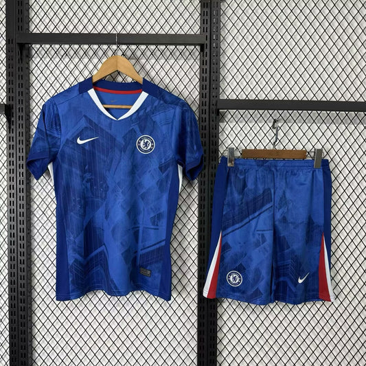 Chelsea Home With Pants Sets Fans Football Jersey 2025/2026