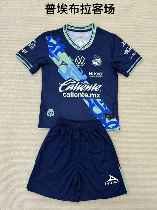 Puebla Away Fans Football Jersey Have Kids (16-2XL) 2024/2025