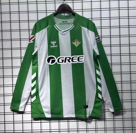 Real Betis Home Long Fans Football Jersey 2025/2026