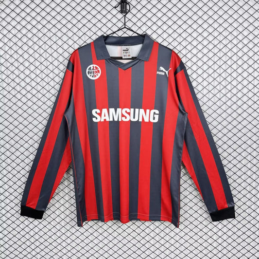 Retro Frankfurt Home Long Sleeve Football Jersey 1991/1992