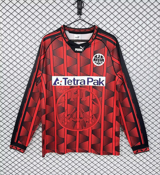 Retro Frankfurt Home 100 Year Long Football Jersey 1995/1996