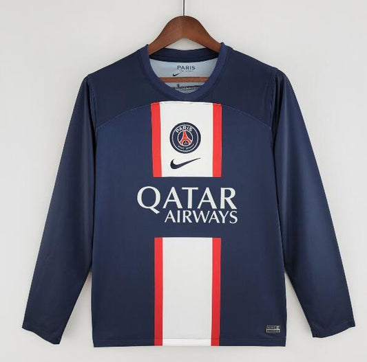 PSG Paris Home Long Sleeve Fans Football Jersey 2022/2023
