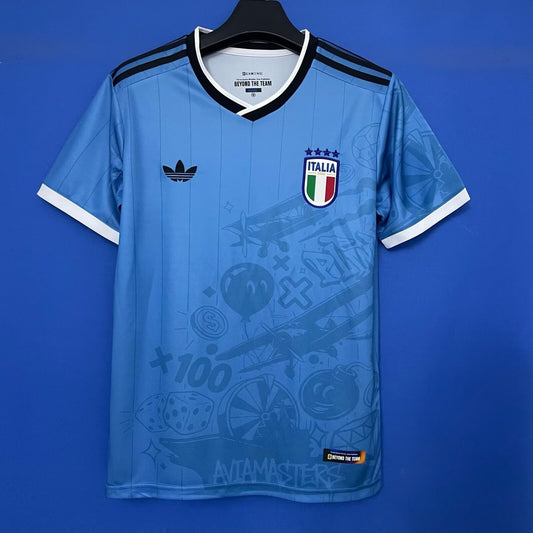 Italy Game Special Edition Blue Fans Football Jersey 2025/2026