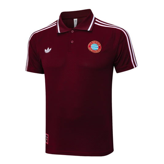 Bayern Munich Retro Polo Fans Red Football Jersey 2025/2026