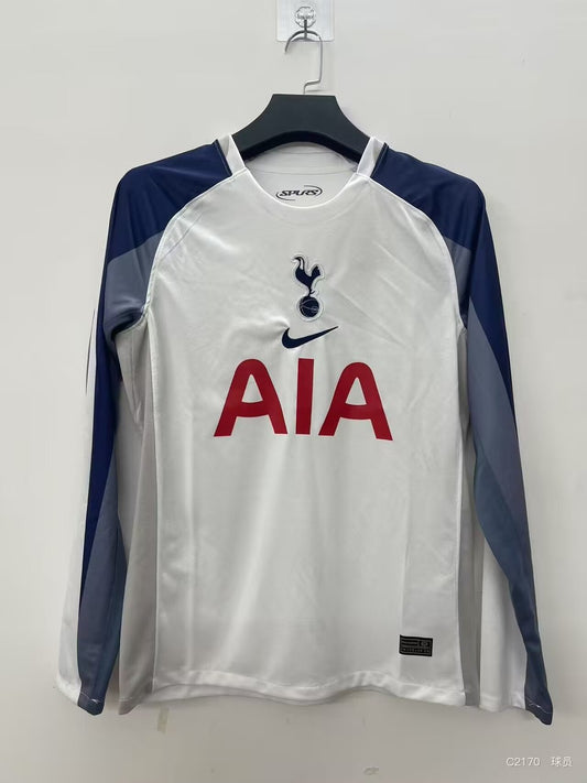 Tottenham Home Long Sleeve Fans Football Jersey 2025/2026