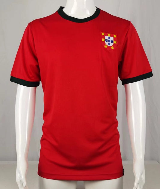 Retro Portugal Home Fans Football Jersey 1969 1999