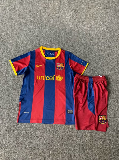 Retro Barcelona Home Kids Football Jersey Quality Football Jersey 2010/2011