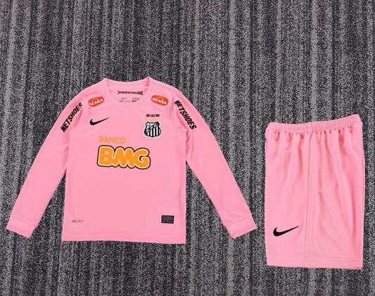 Retro Santos Third Away Long Sleeve Kids Football Jersey 2012/2013