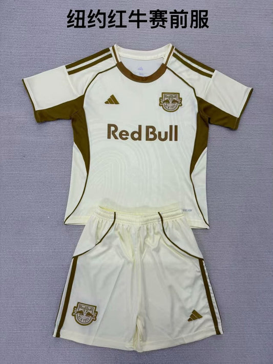 New York Red Bulls Pre Match Uniform Fans Kits Football Jersey 2025/2026 (Kids And Man )