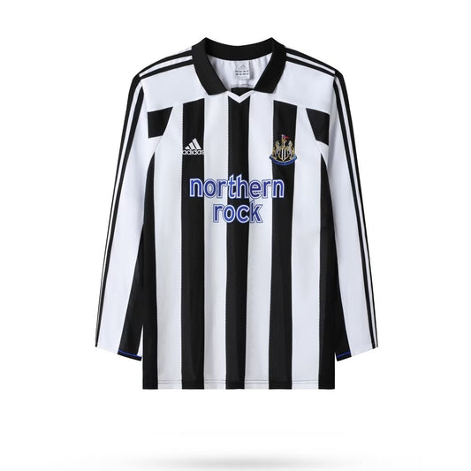 Retro Newcastle Long Home Fans Football Jersey 2003
