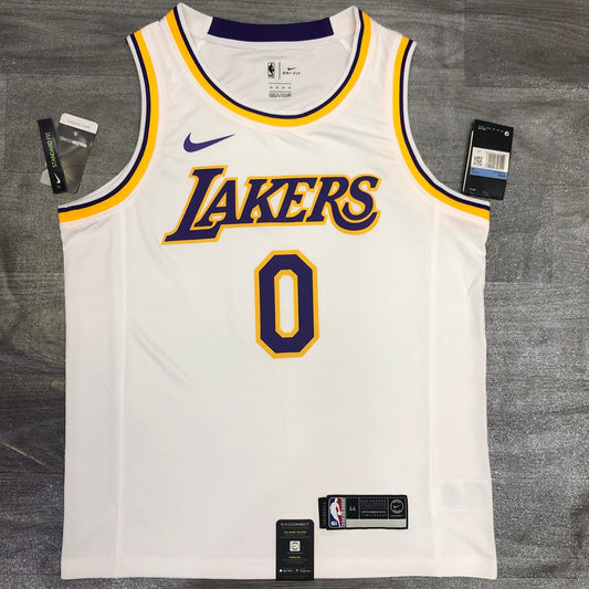 NBA Laker Crew Neck Vintage White No.0 Nixon With Chip
